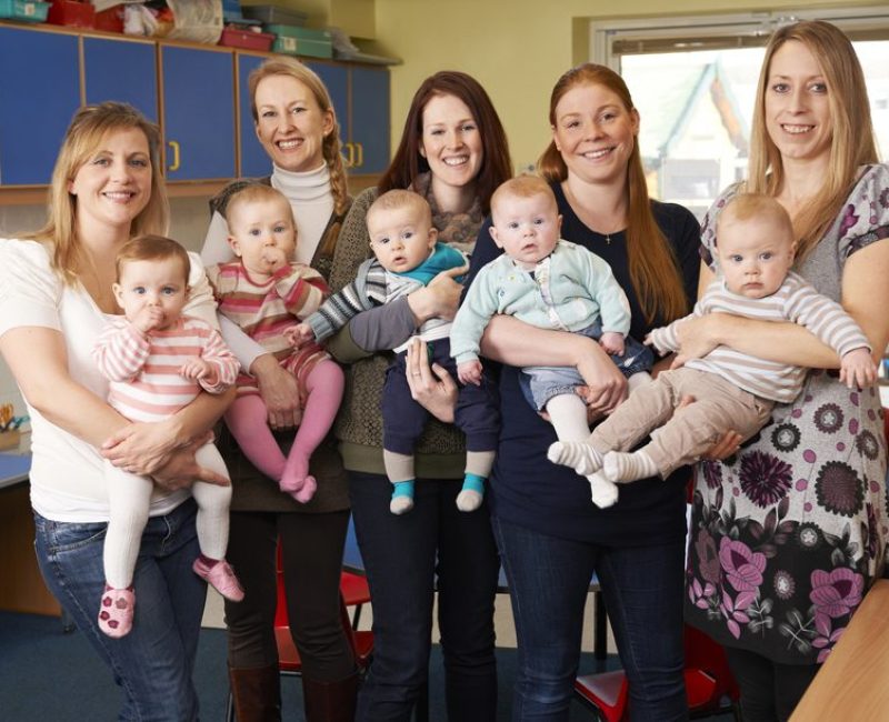 Group Of Mothers Meeting At Baby Group